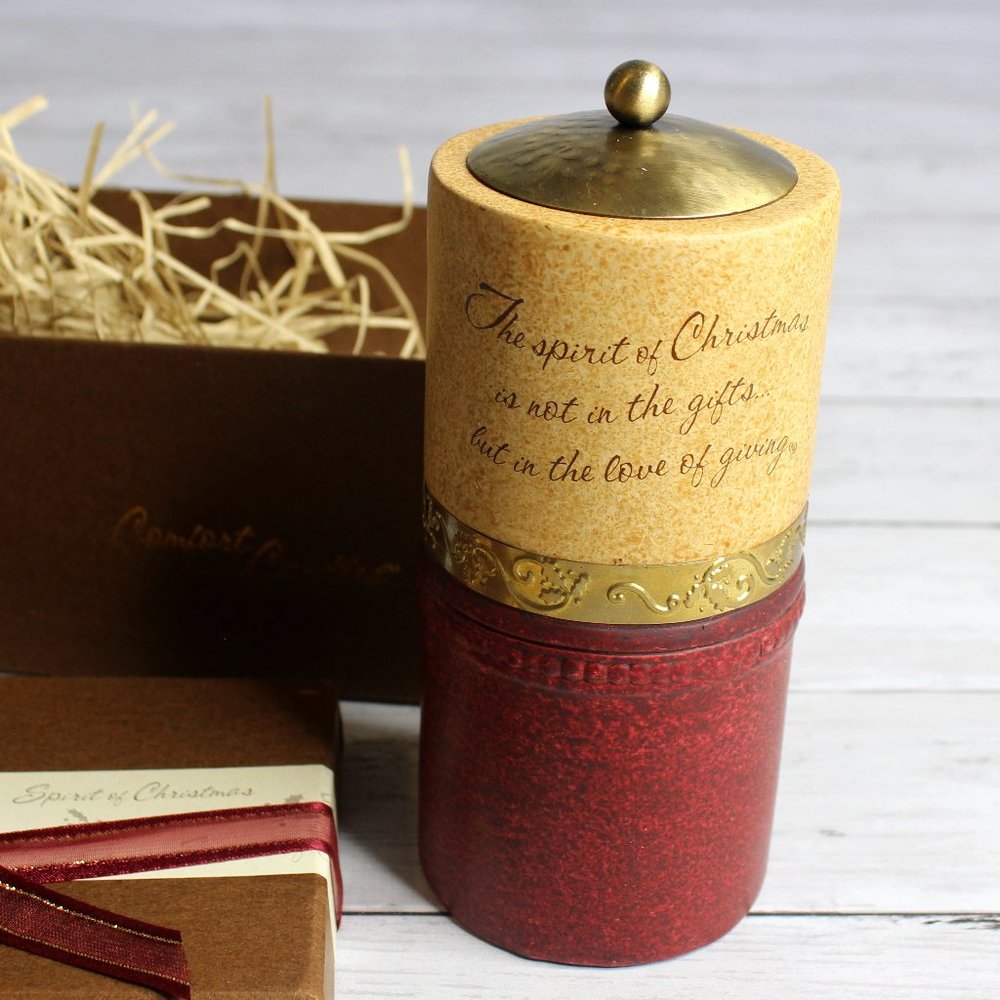 Spirit of Christmas Pillar Tealight Candle Holder